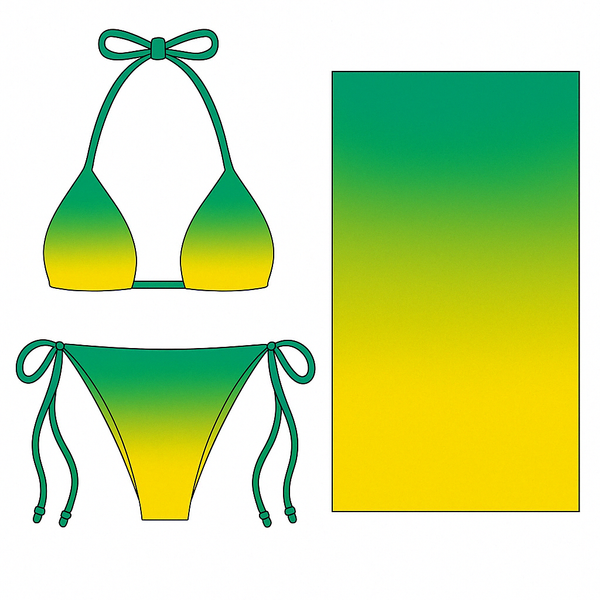 Tropic Gradient Bikini Top